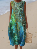 Zara™ Coral Midi Dress - Elegant Summer Style