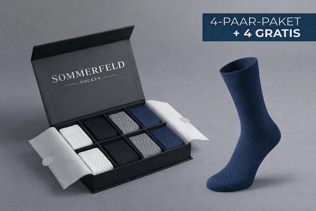Sommerfeld | Premium Bambusfaser-Socken (Kaufe 4, Erhalte 4 Gratis)