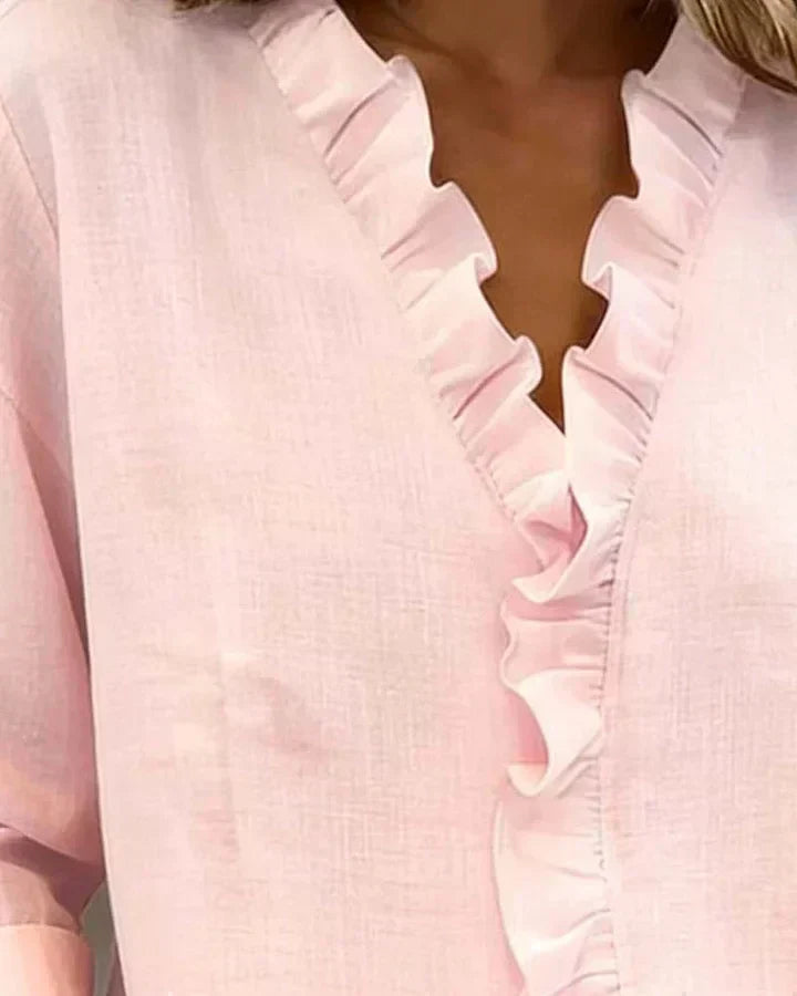 Beatrice | Elegante Bluse mit V-Ausschnitt