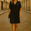 Ophelia™ – Elegantes Wickelkleid mit V-Ausschnitt