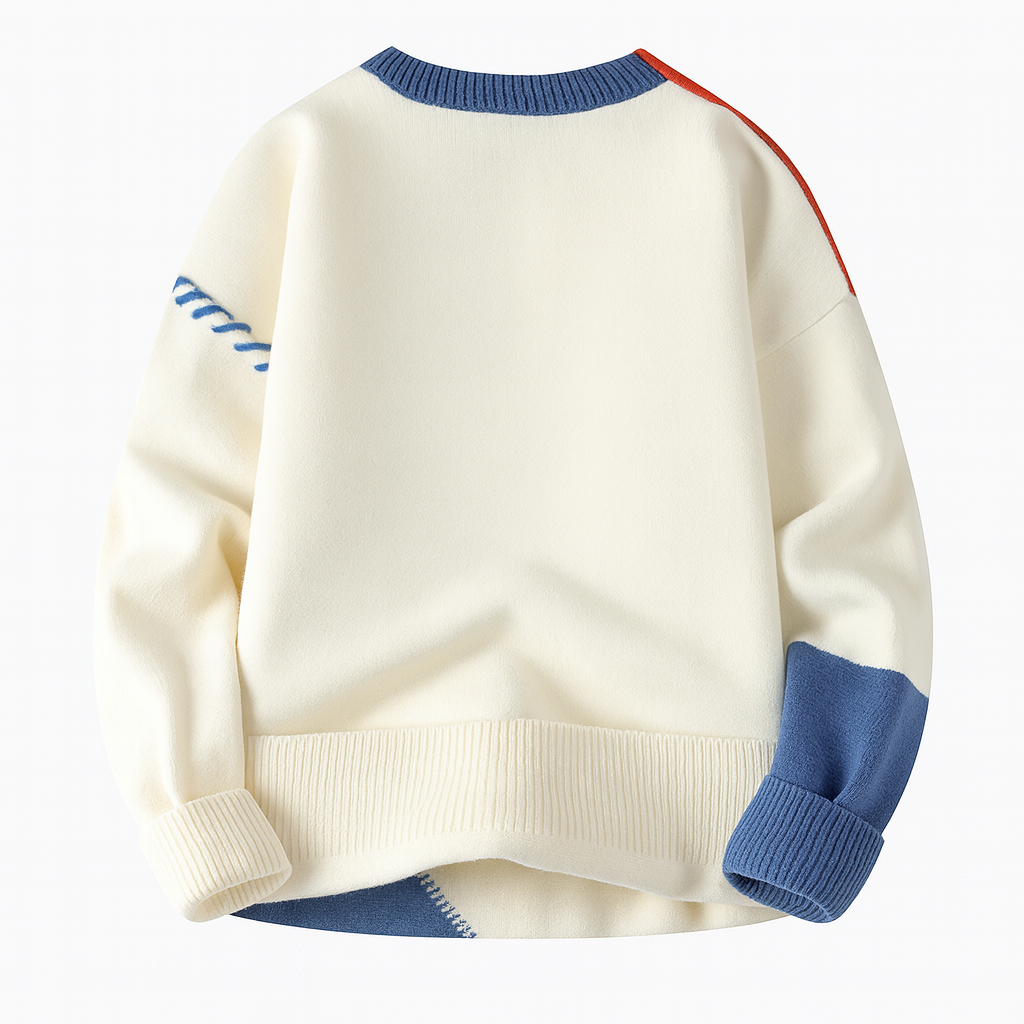 FRESH LABEL | Arty Patch Sweater (FINAL SALE)