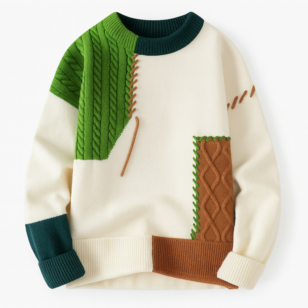 Kjell | Vintage Patchwork-Pullover