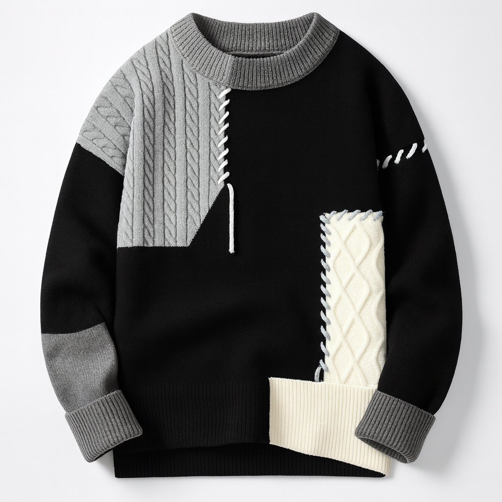 Kjell | Vintage Patchwork-Pullover