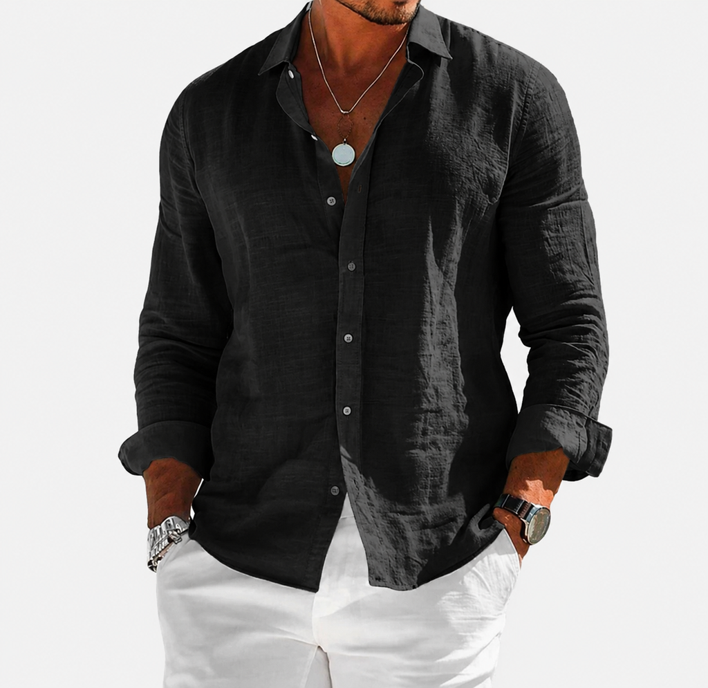 Langärmliges Poloshirt