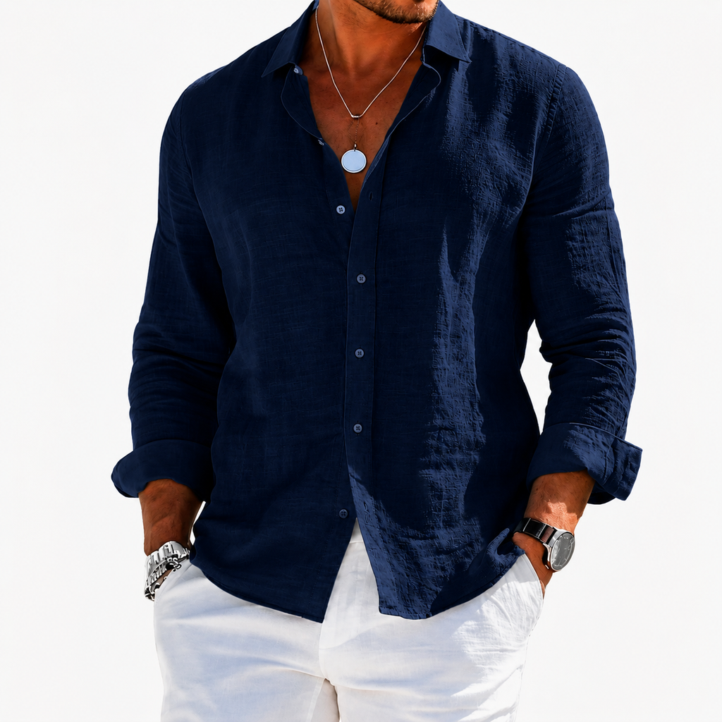 Langärmliges Poloshirt