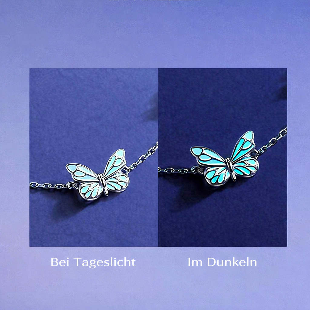Sommerfeld | Leuchtendes Blaues Schmetterlingsarmband