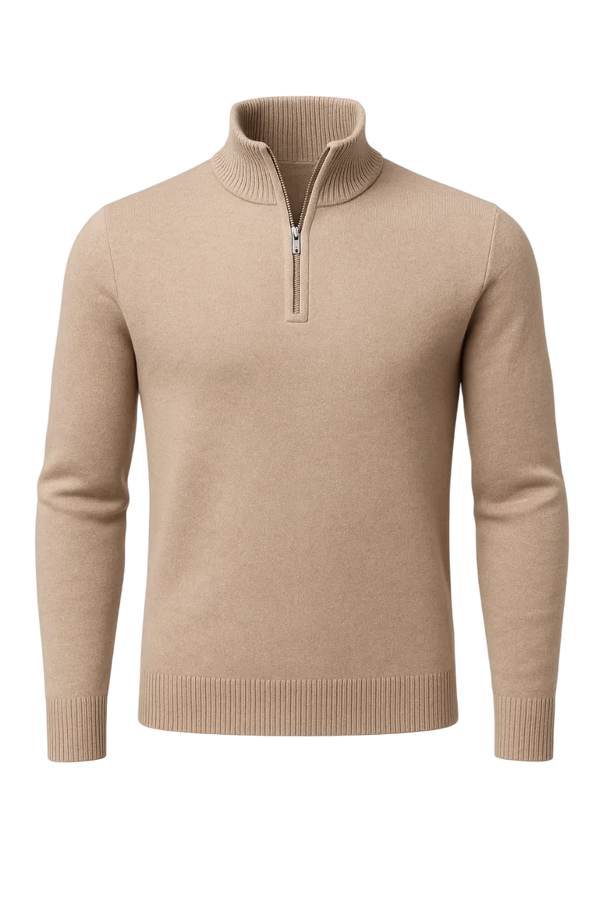 Sommerfeld™ | Windsor Herrenpullover mit Halbreißverschluss
