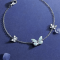 Sommerfeld | Leuchtendes Blaues Schmetterlingsarmband