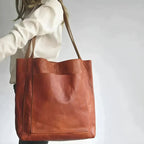 Lorena's Contemporary Elegance | Stylish Leather Bag