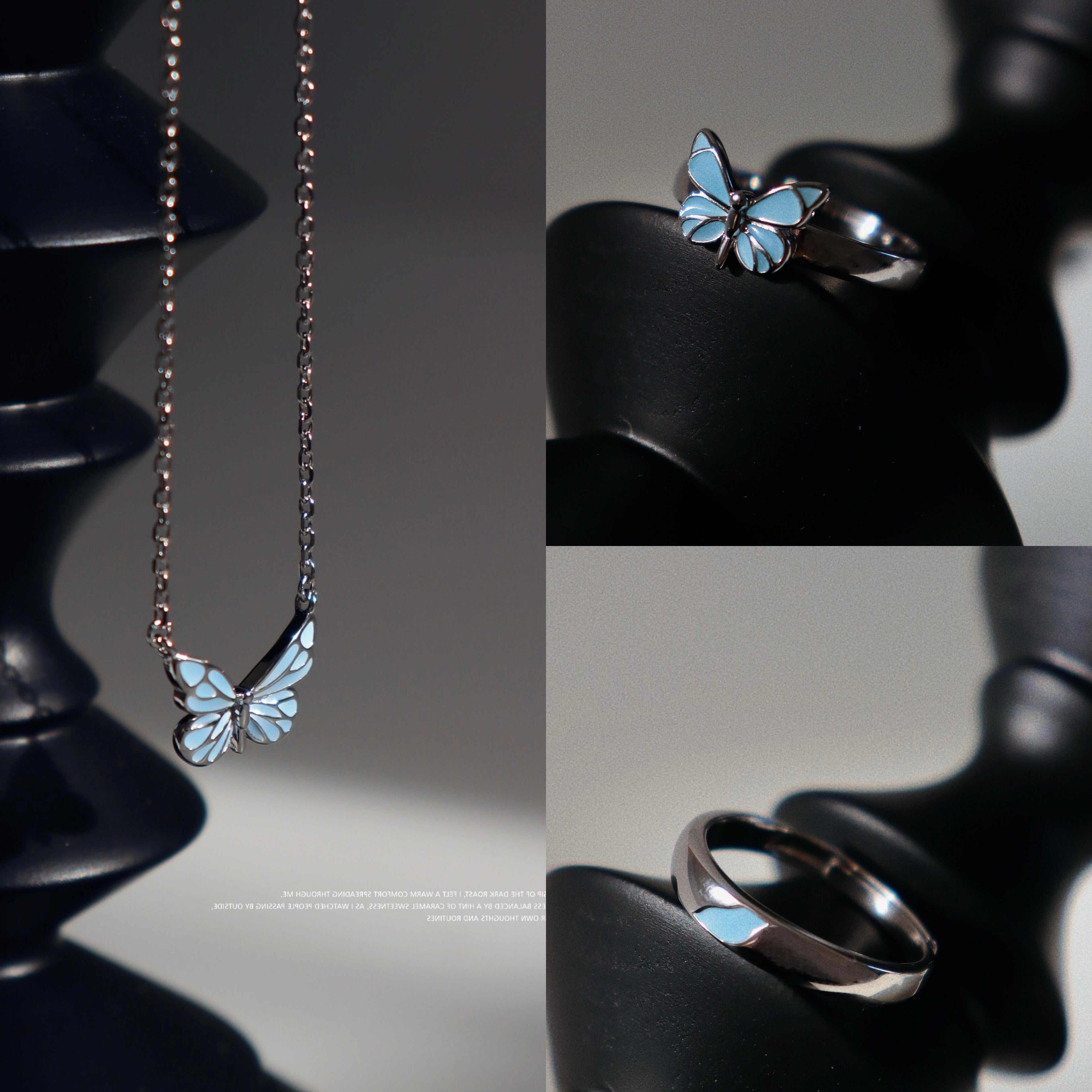 Sommerfeld | Leuchtendes Blaues Schmetterlingsarmband