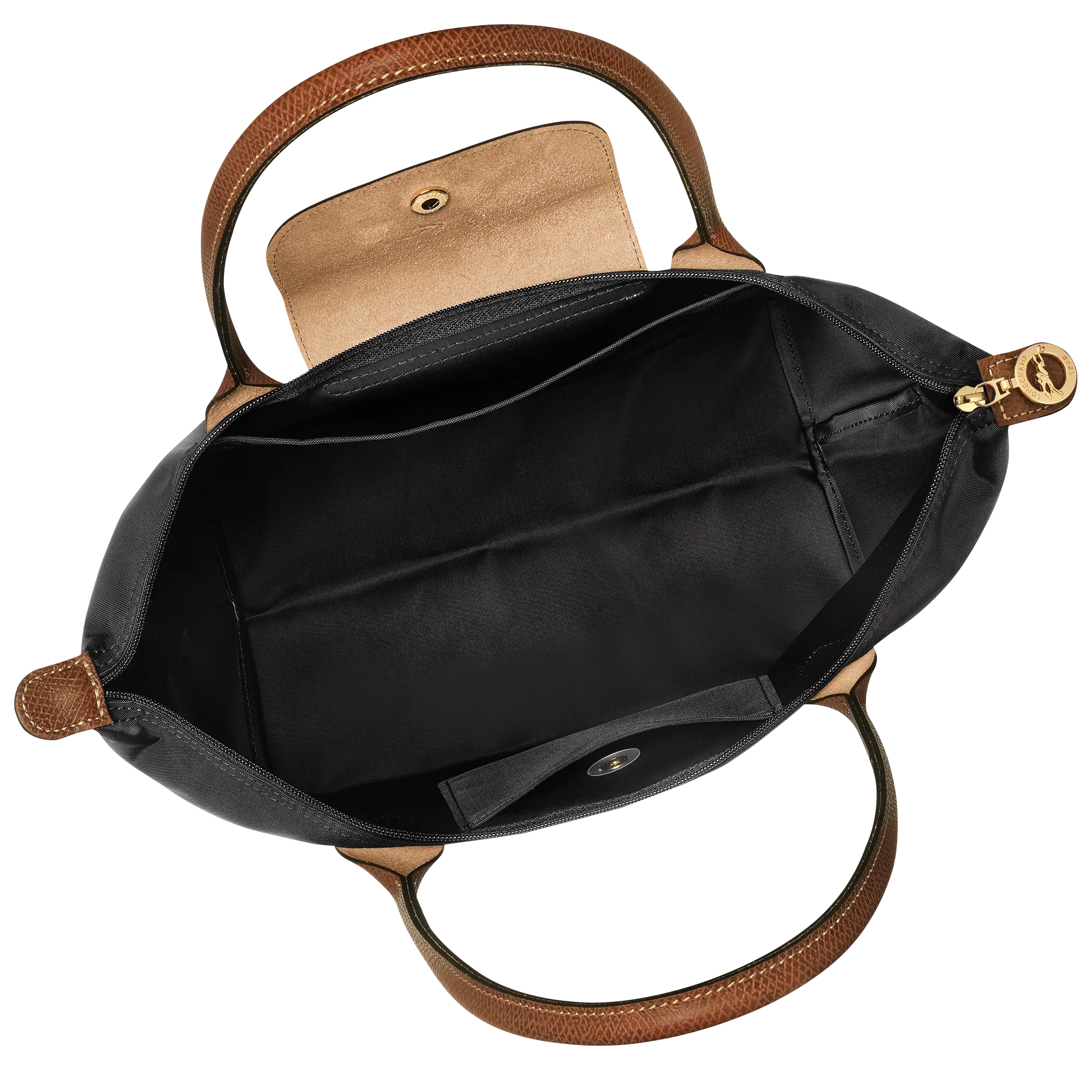 Schwarzer Falt-Shopper