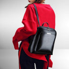 Eleganter Rucksack mit Doppelreißverschluss – Zeitloses Design