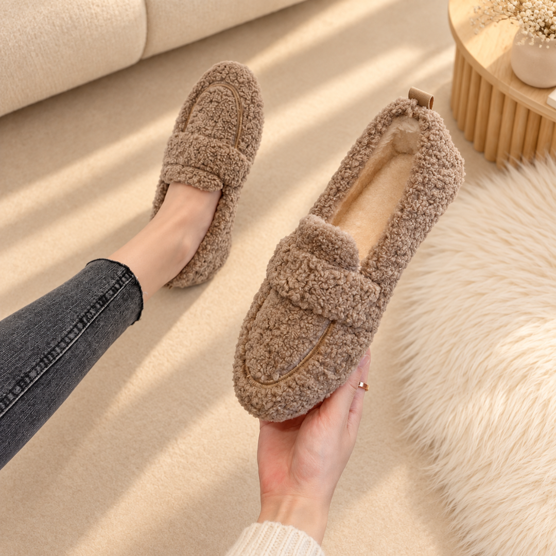 Lou | Weiche Teddy-Pantoffeln
