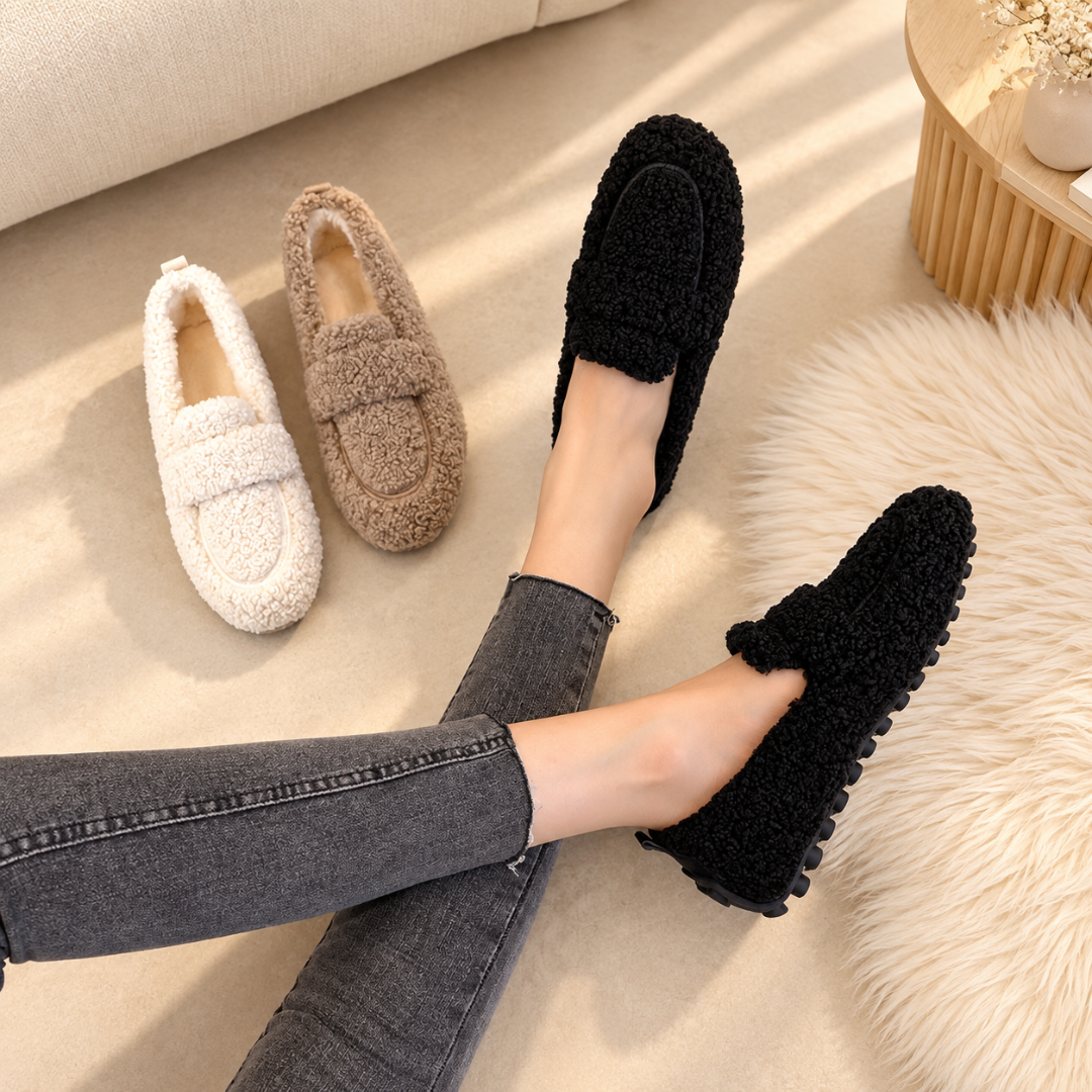 Lou | Weiche Teddy-Pantoffeln