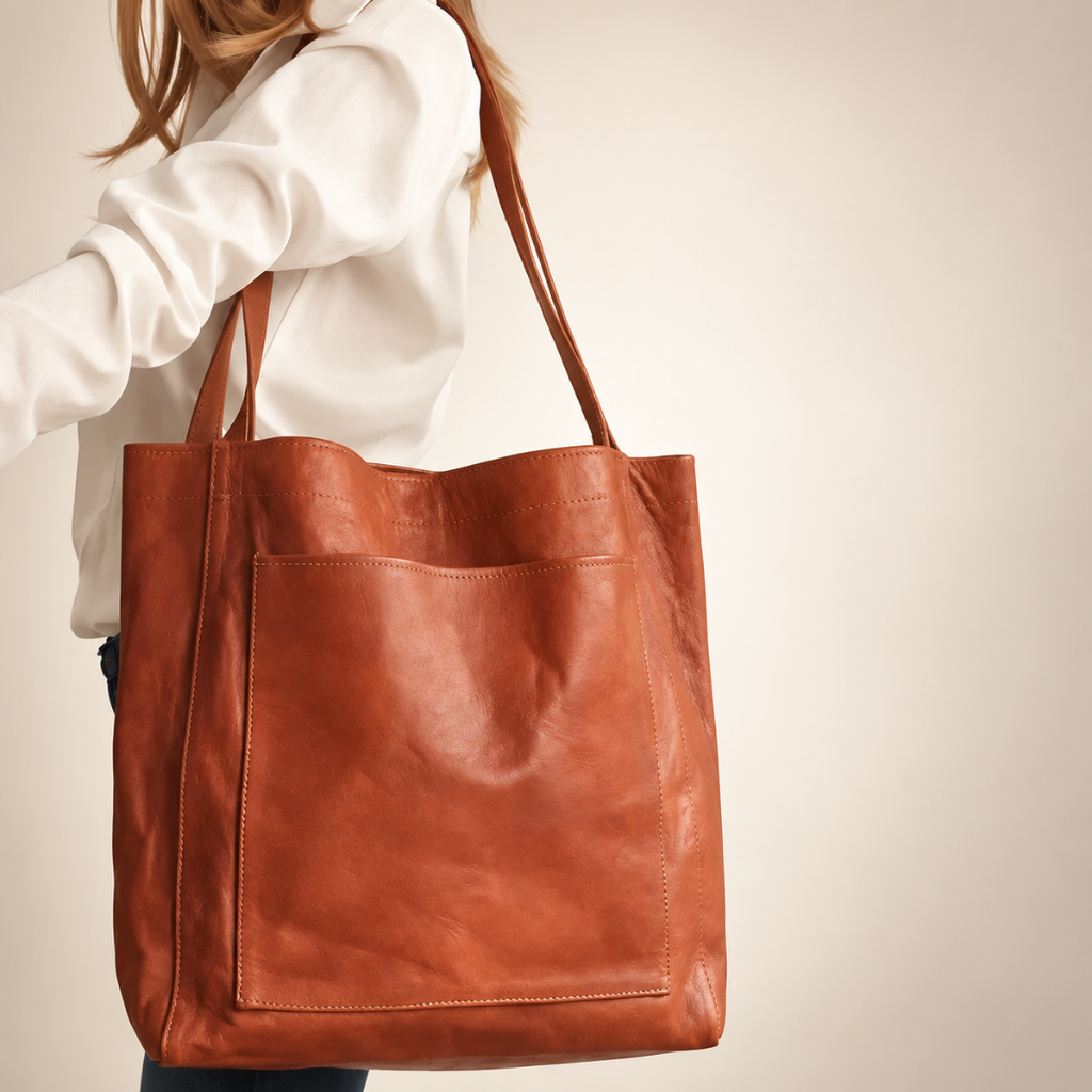 Lunara | Leder Tote-Bag