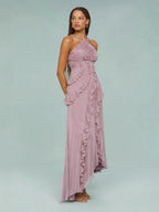 LIYANA | Ruffled Spiral Dress