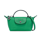 Grüne Mini Leder Handtasche