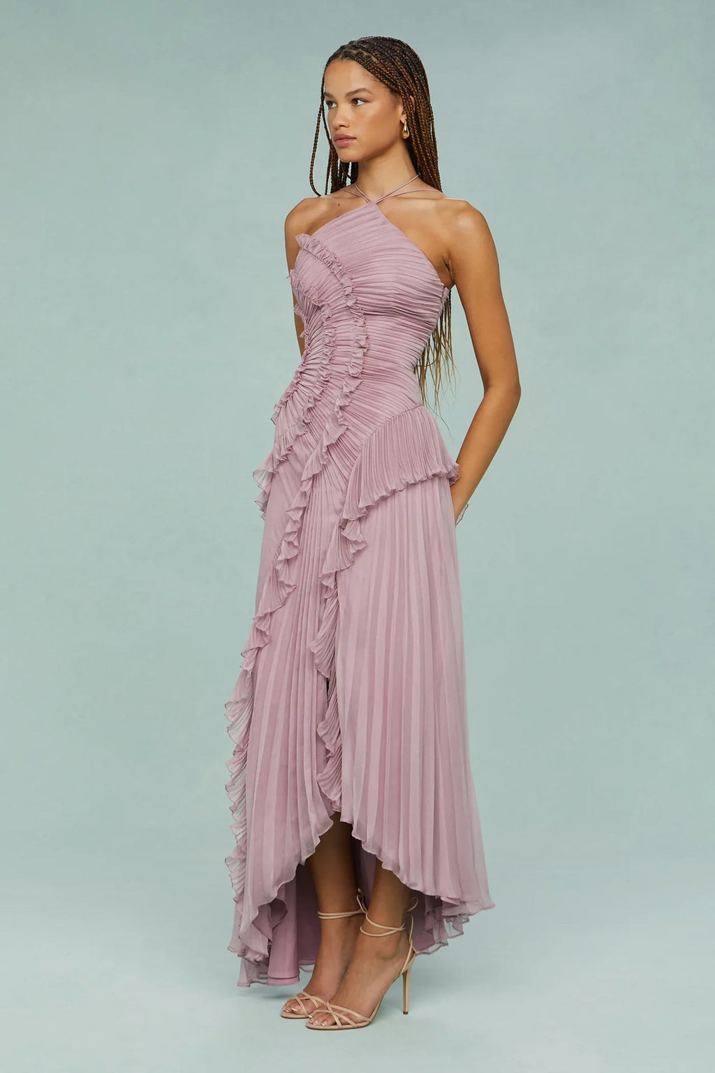 LIYANA | Ruffled Spiral Dress