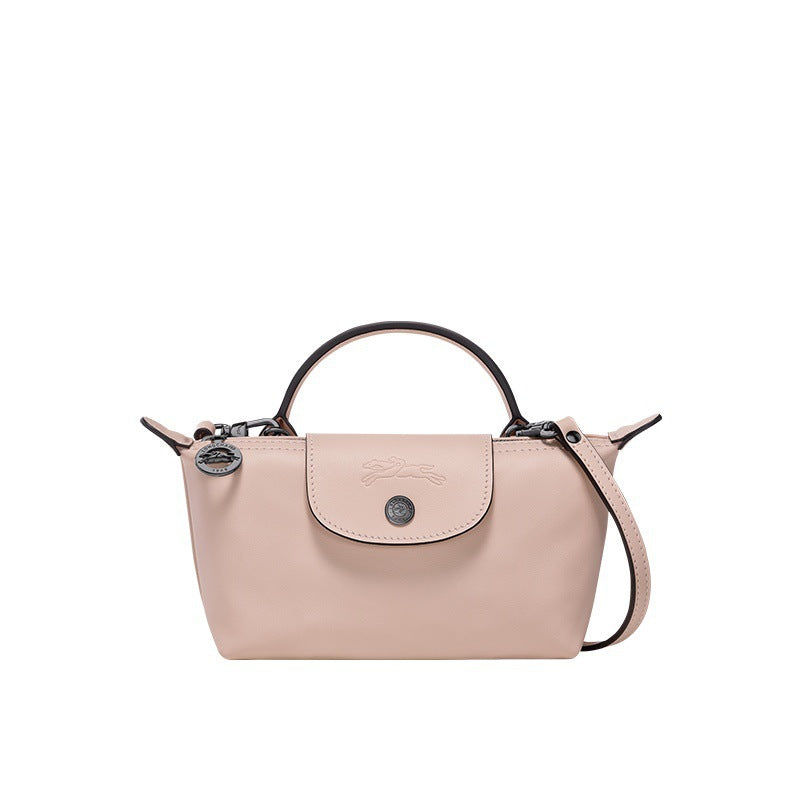 Rosa Mini Leder Handtasche