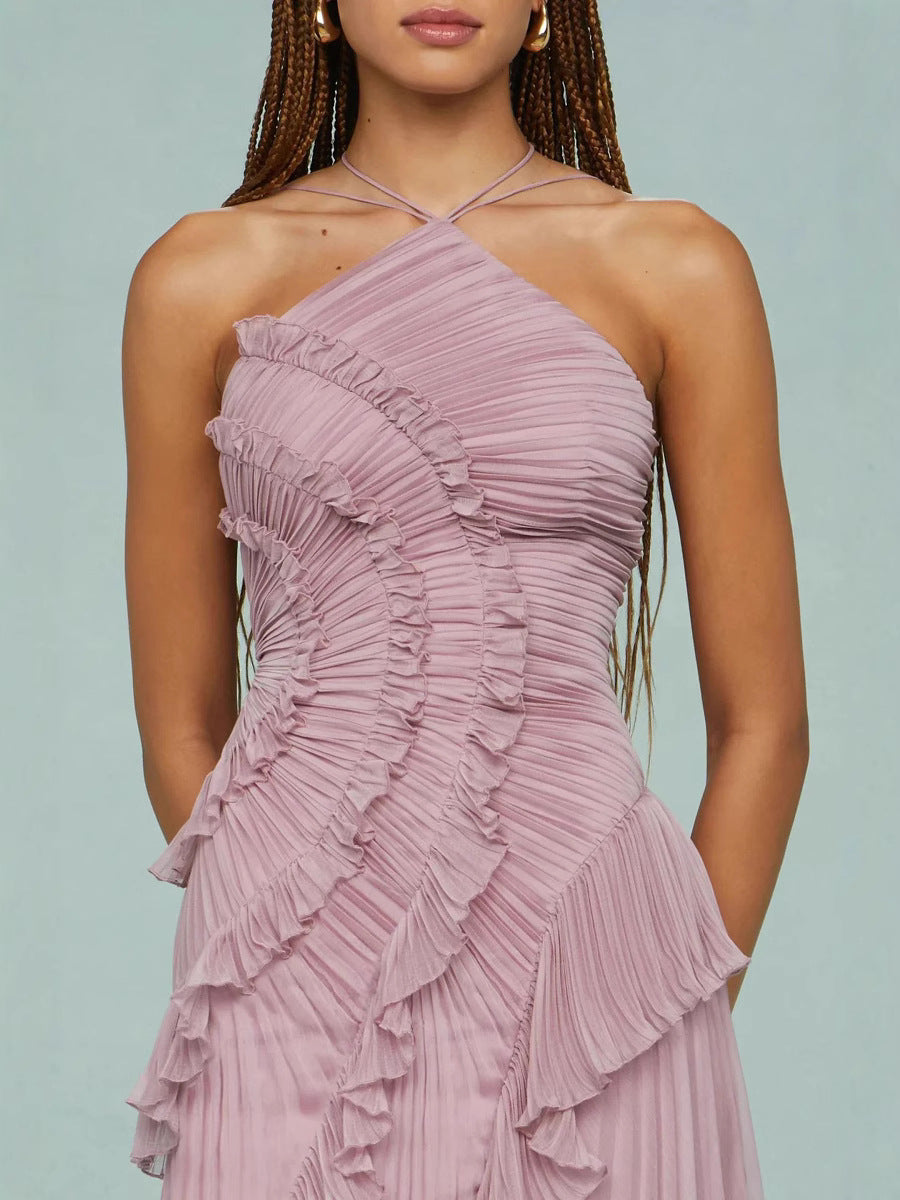 LIYANA | Ruffled Spiral Dress