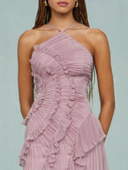 LIYANA | Ruffled Spiral Dress