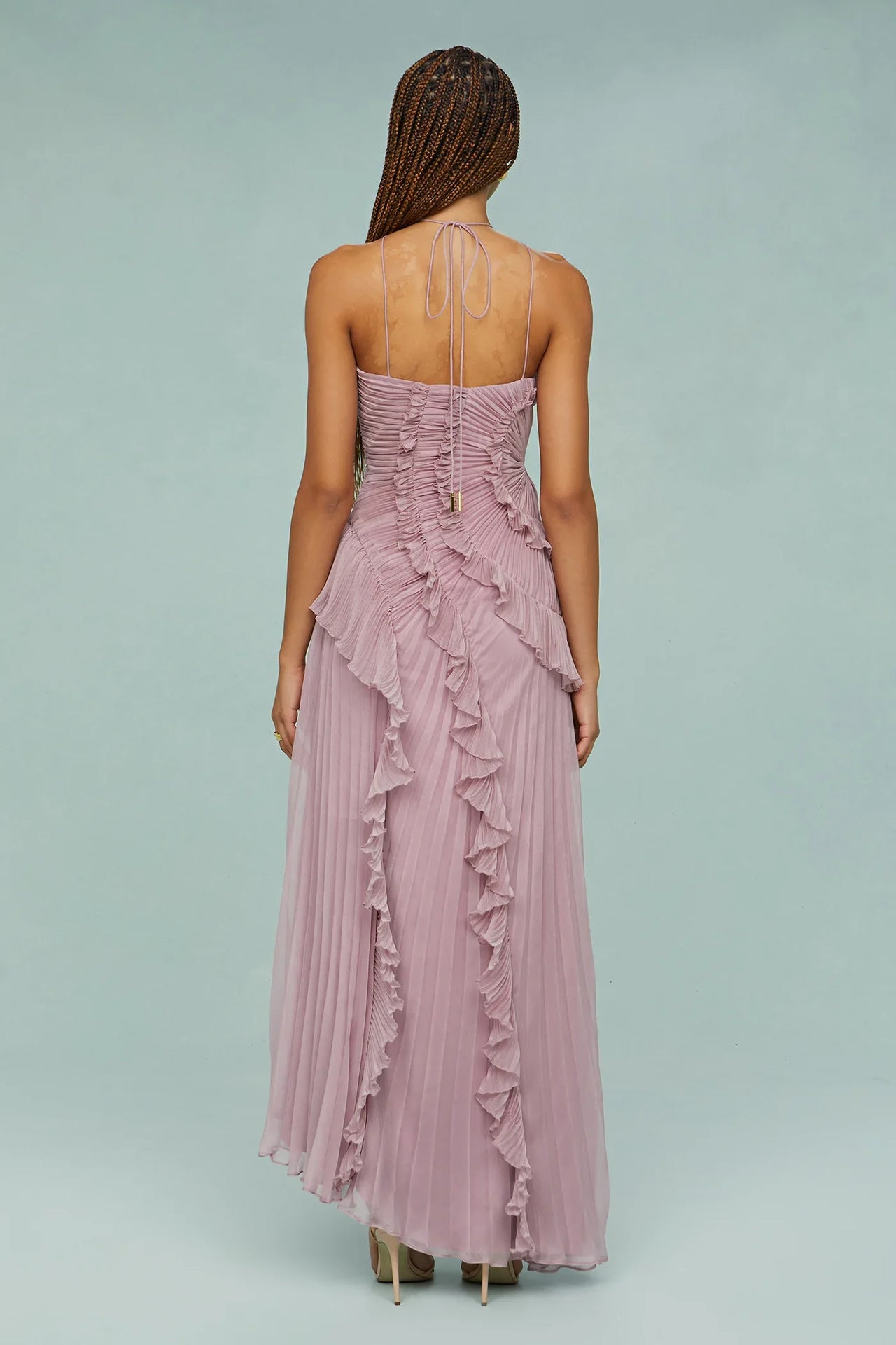 LIYANA | Ruffled Spiral Dress