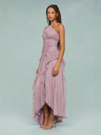 LIYANA | Ruffled Spiral Dress