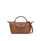 Braune Mini Leder Handtasche
