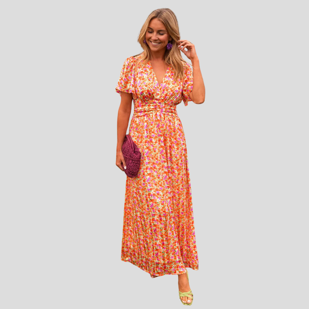 Erika™ - Stilvolles und Bequemes Blumenkleid