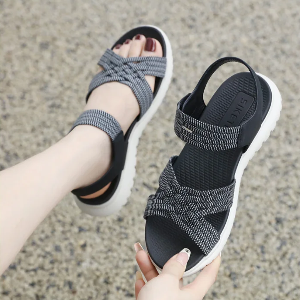 Sommerfeld | Komfortable Leichtgewicht-Sandalen mit elastischem Halt