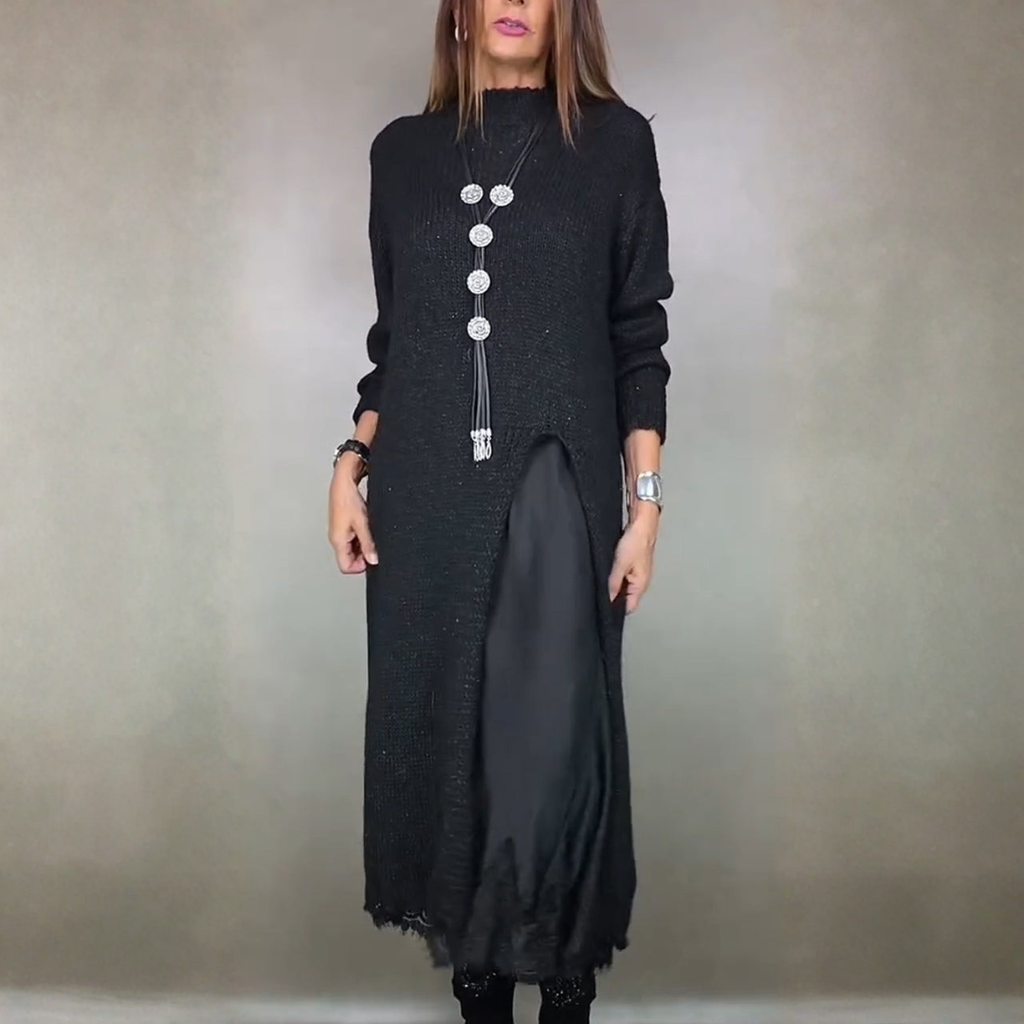 Artone™ - Elegantes Zweiteiliges Set: Langer Pullover und passendes Kleid