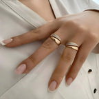 Sommerfeld | Eleganter Goldring mit funkelnden Steinen (Kaufe 1, erhalte 1 kostenlos)