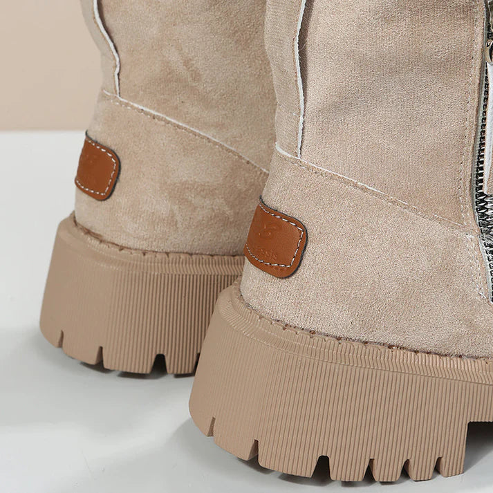 Sommerfeld™ | Gefütterte Winterstiefel mit seitlichem Zipper