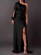 Dorie™ - Asymmetrisches Kleid mit Langen Schlitzen