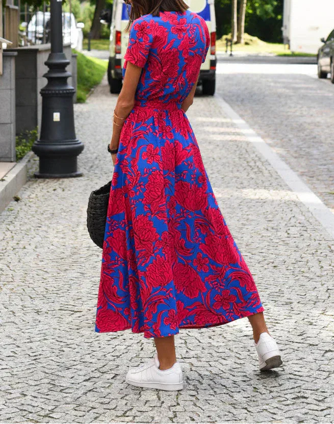 Jorlyn™ - Elegantes Kleid mit V-Ausschnitt und figurbetonter Silhouette