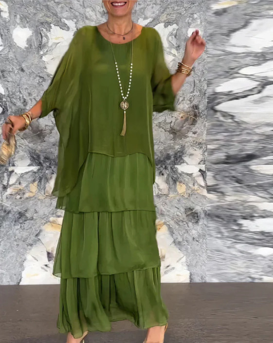Shina™ - Elegantes Maxi-Kleid mit Fließendem Design