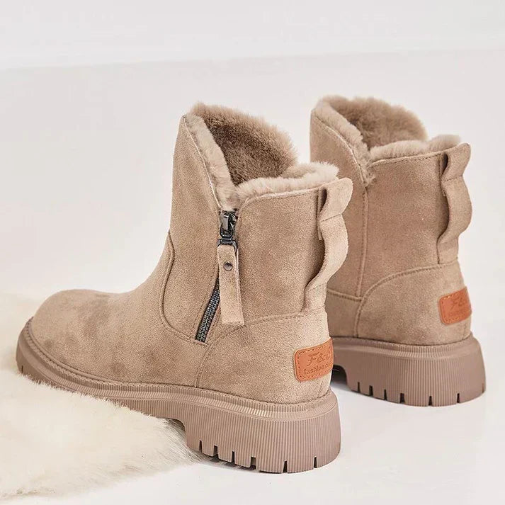 Sommerfeld™ | Gefütterte Winterstiefel mit seitlichem Zipper