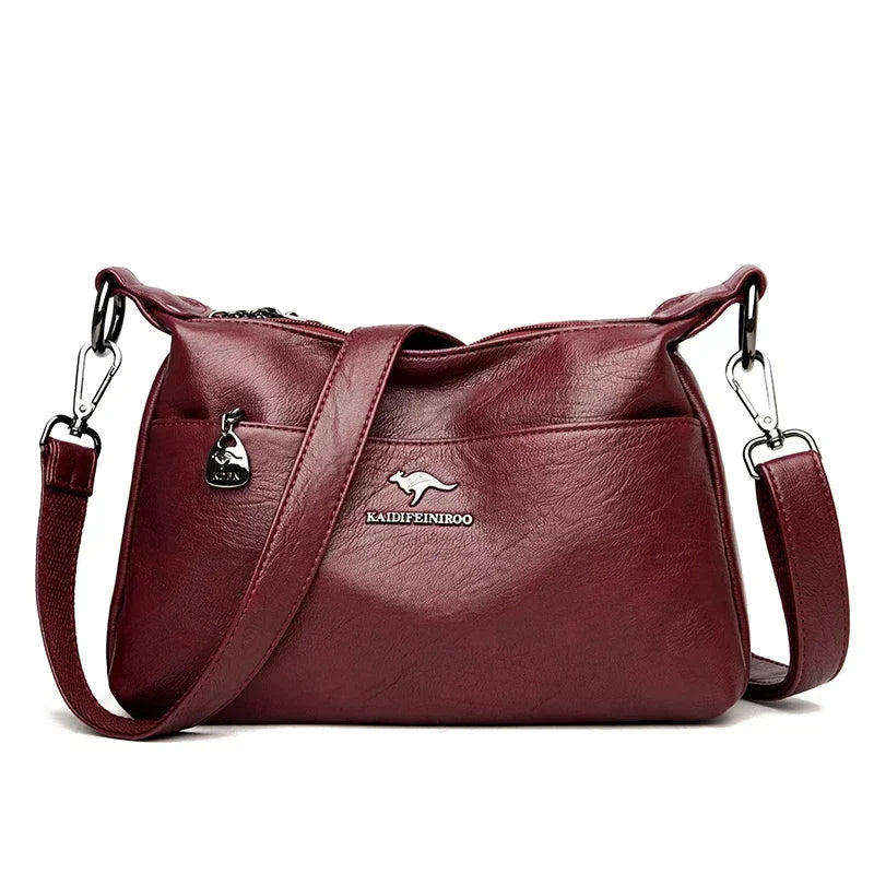 Paula | Klassische Vintage-Lederhandtasche