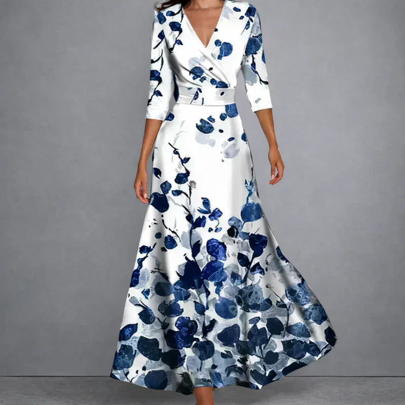 Savenora | Elegantes Floral Maxi Kleid für Selbstbewusste