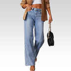 Sommerfeld | Hochtaillierte Weite Jeanshose