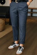 Sommerfeld | Elegante, figurbetonte Hose mit Streifen