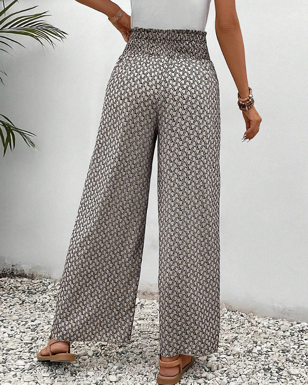 Sommerfeld | Lisette Geometrisch Gemusterte Weitbeinige Hose