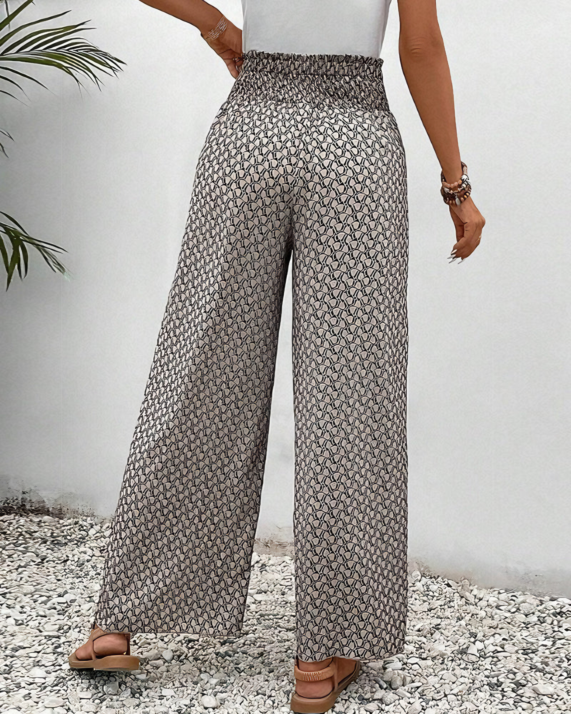 Sommerfeld | Lisette Geometrisch Gemusterte Weitbeinige Hose