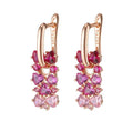 Gradient Stone Earrings for Breast Cancer Awareness