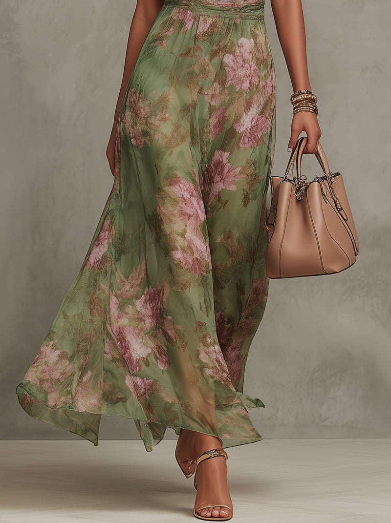 Savenora | Elegantes Blumenmuster-Sommerkleid