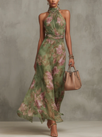 Savenora | Elegantes Blumenmuster-Sommerkleid