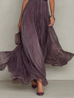 Ashley | Elegantes Vintage Chiffon Maxikleid