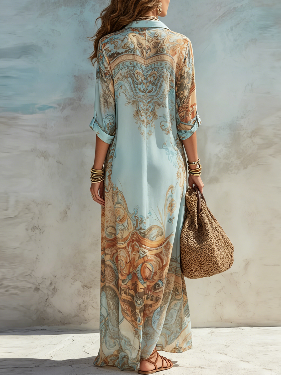 Marielle | Mediterranes Maxikleid