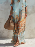 Marielle | Mediterranes Maxikleid