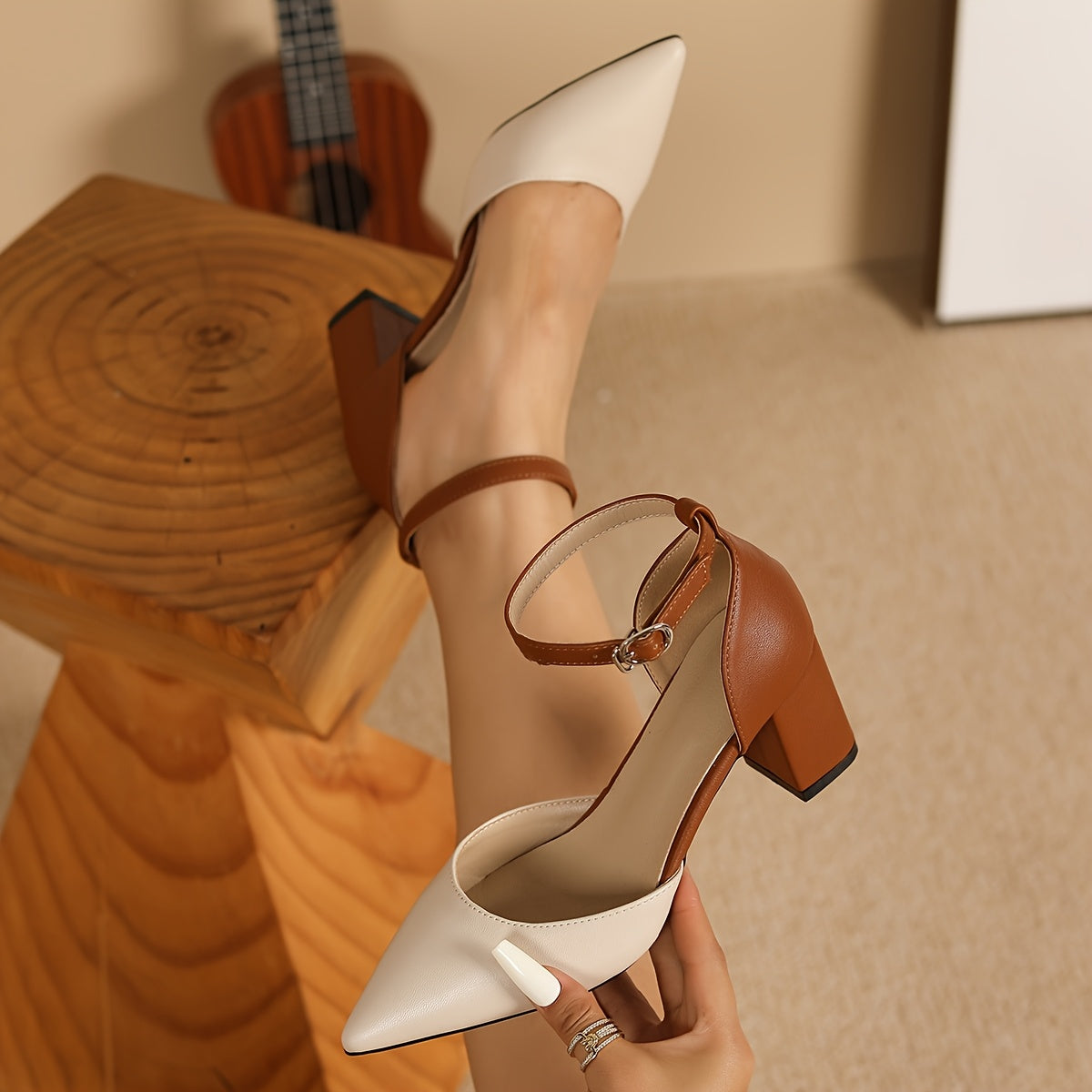 Sommerfeld™ | Two-Tone Strappy High Heels